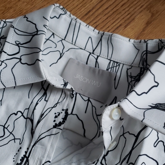 Jason Wu Wrap Shirt Dress SZ 12 - Picture 4 of 10